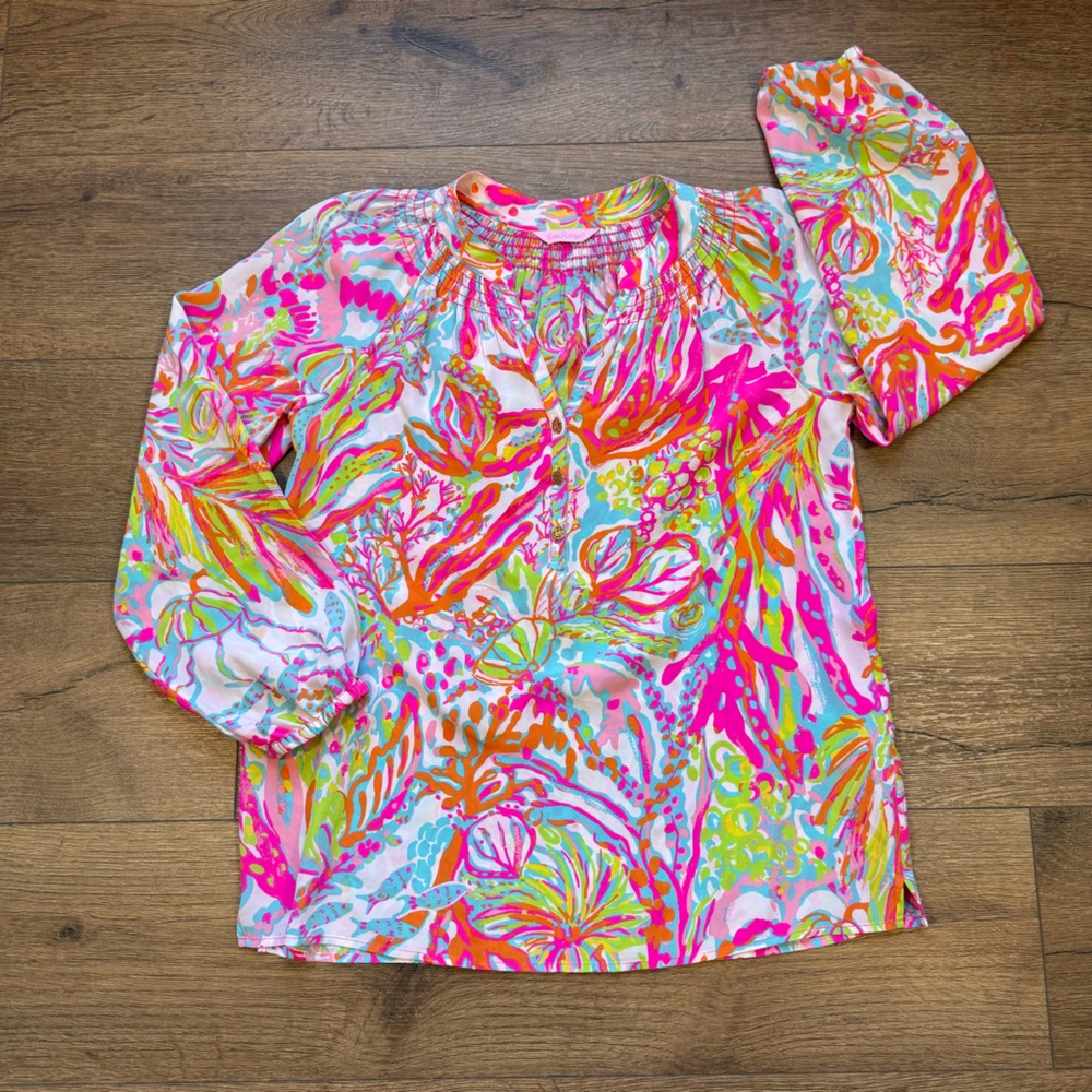 LILLY PULITZER‎ silk blouse